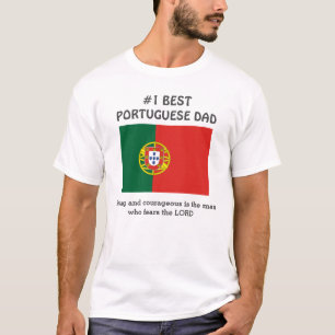 Custom Strong Couragement PORTUGIESE VATER T-Shirt