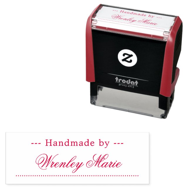 Custom Stylish Handmade by Professional Permastempel (Beispiel)