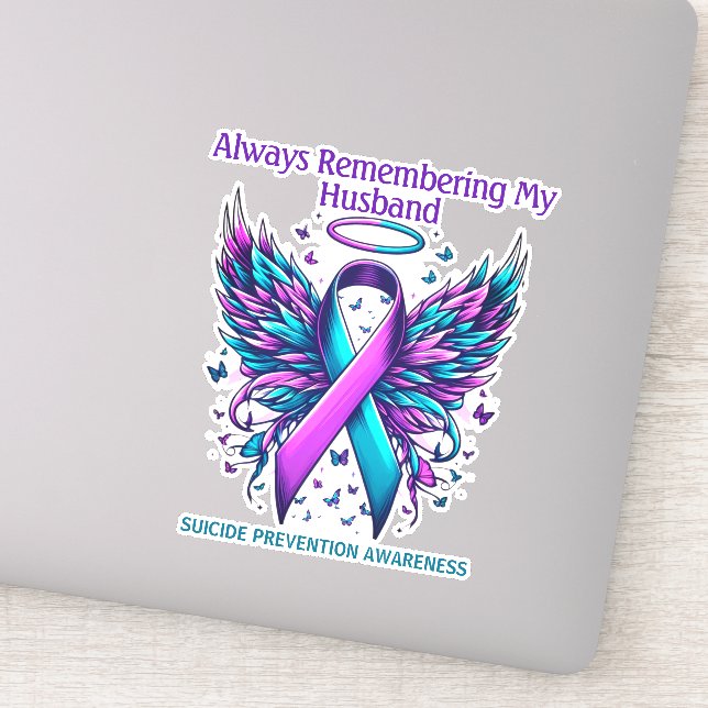 Custom Suicide Prevention Awareness Memorial  Aufkleber (Detail)