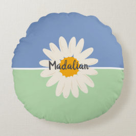 Custom summer colorful two tones background girly rundes kissen