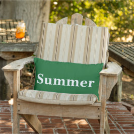 Custom summer decor vibrant green background kissen für draußen