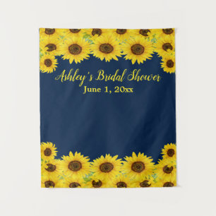 Custom Sunflower Brautparty Foto Booth Prop Wandteppich