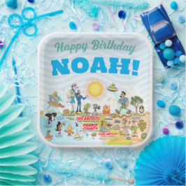 Custom Sunny SoCal Pappteller