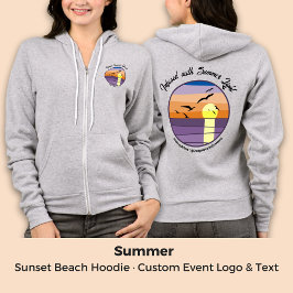 Custom Sunset Beach ・ Veranstaltung und Markenbeze Hoodie