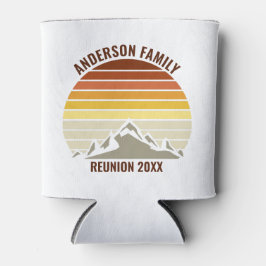 Custom Sunset Mountain Family Wiedersehen Vintag Dosenkühler