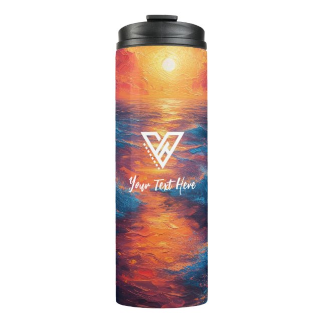 Custom: Sunset Radiance Tumbler Thermosbecher (Vorderseite)