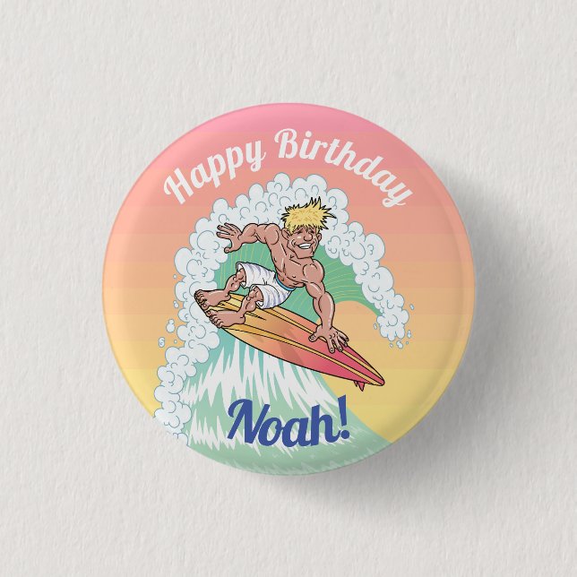 Custom Surfer Typ Button (Vorderseite)