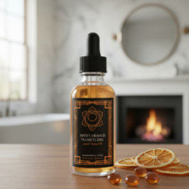 Custom Svadhisthana Sacral Chakra Essential Oil Weinetikett