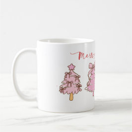 Custom Sweet Aesthetic Girly Hand Drawn Christmas  Kaffeetasse