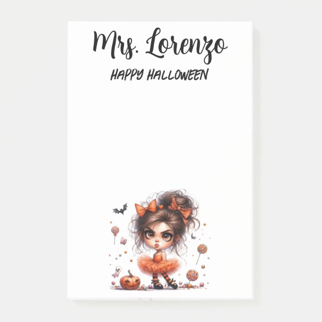 Custom Sweet Spellbound — Whimsy Meets Halloween Post-it Klebezettel (Vorderseite)