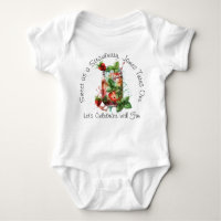 Custom Sweet Strawberry macht einen Baby Bodysuit