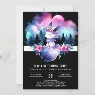 Custom Sweet Wolf Geburtstag Einladung