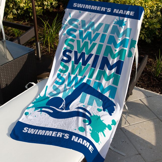 Custom Swim Team Handtuch schwimmen Athlete's Beac (Von Creator hochgeladen)