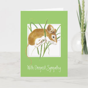 Custom, Sympathy, Sweet Mouse Karte