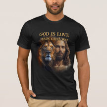 Custom T - Shirt GOD IST LIEBE - JESUS LIEBEN SIE