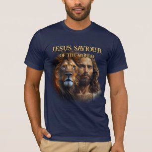Custom T - Shirt JESUS SAVIOR DER WELT