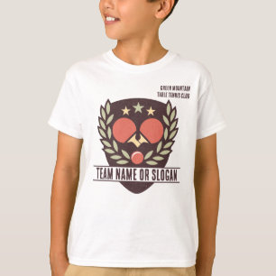Custom Table Tennis Team Name Club T-Shirt