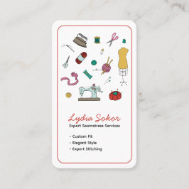 Custom Tailoring & Alterations Seamstress  Visitenkarte