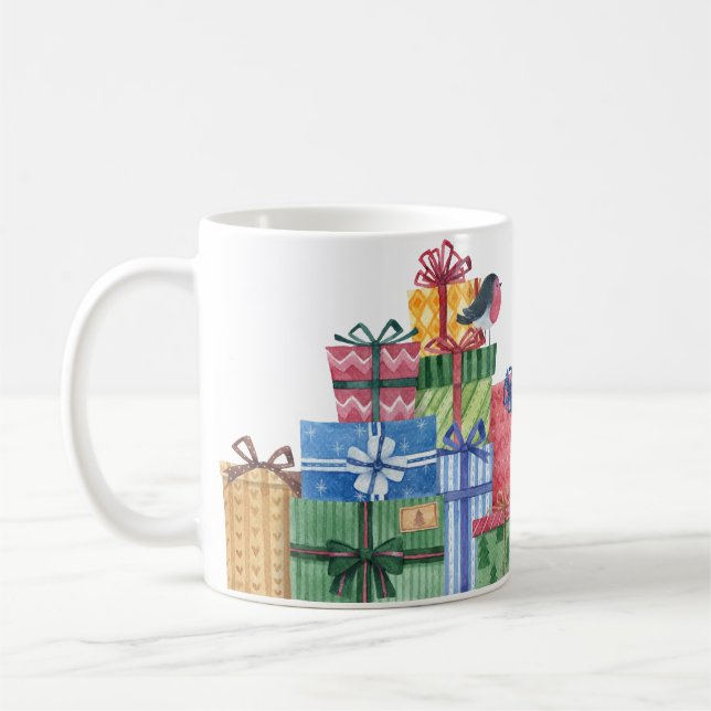 Custom Tasse Happy Birthday Wasserfarbengeschenke  (Links)
