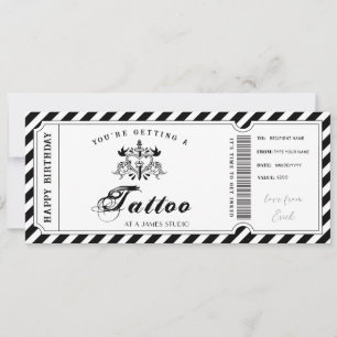 Custom Tattoo Geschenkgutschein Vorlage