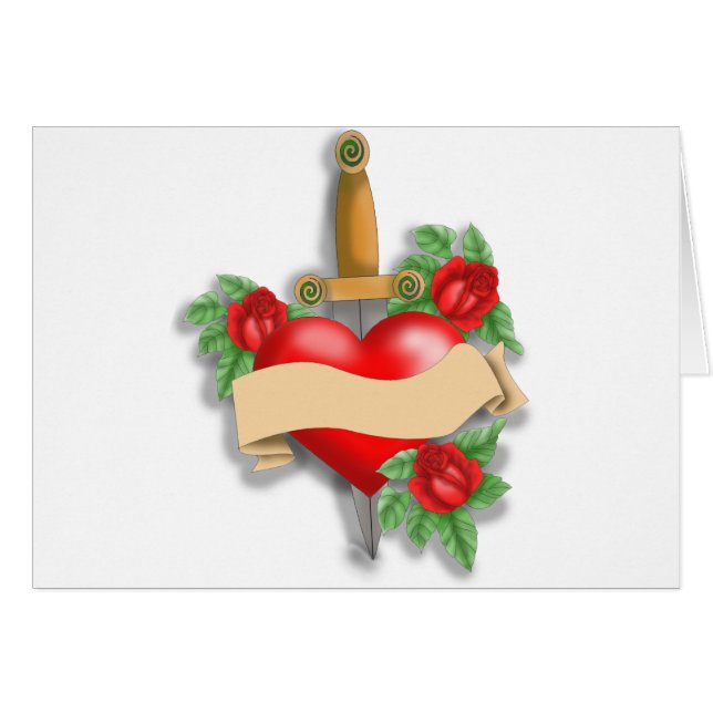 Custom Tattoo Heart (Vorderseite (Horizontal))