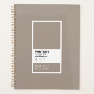 Custom Taupe Gray Notebook   Personalisiertes Jour Planer