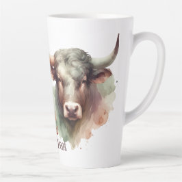 Custom Taurus the Bull Züge Zodiac Zeichen Geburts Milchtasse