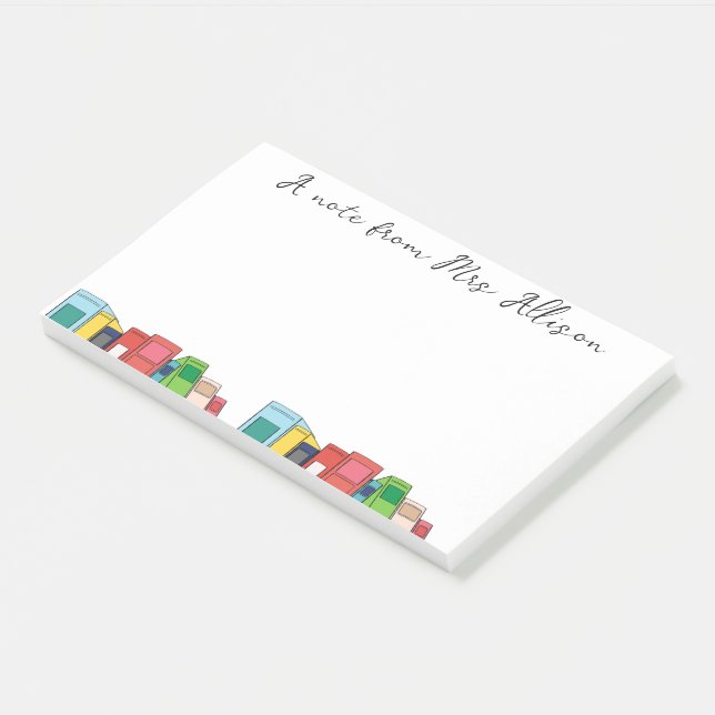 Custom Teacher Appreciation Gift Sticky Notes  Post-it Klebezettel (angewinkelt)