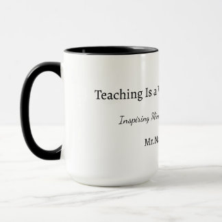 Custom Teacher Gift Mug  Tasse