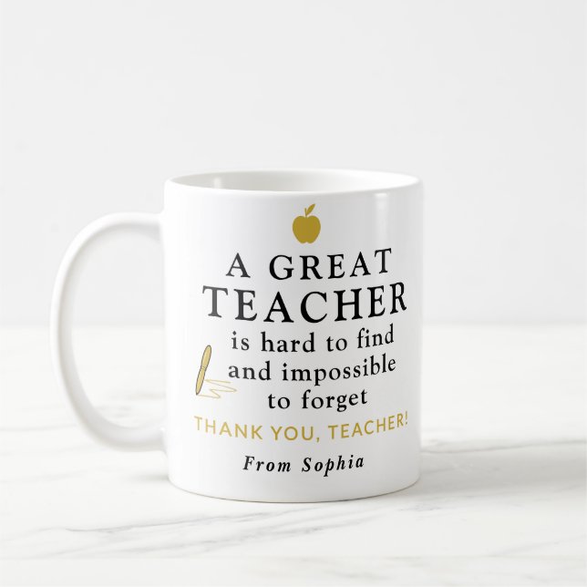 Custom Teacher Mug – A Great Teacher Gift Kaffeetasse (Links)
