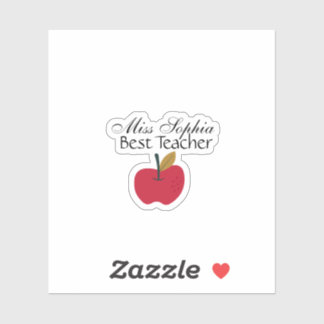 Custom Teacher Name Sticker | Teacher Appreciation