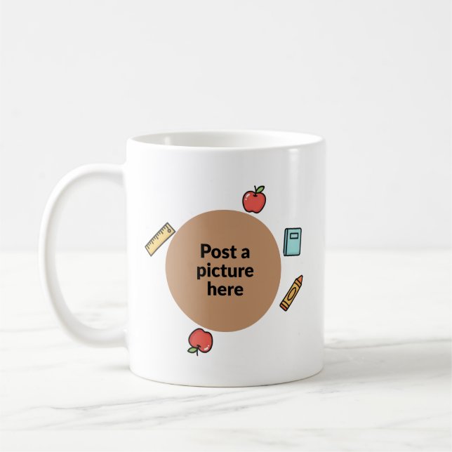 Custom Teacher Photo Mug Kaffeetasse (Links)