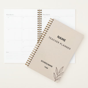 Custom Teacher Planner - Zurück zur Schule 2025 Planer