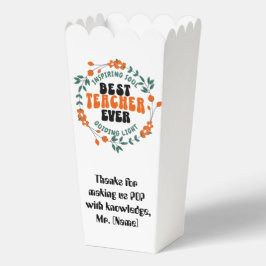 Custom Teacher Popcorn Box Gefallen Geschenkschachtel