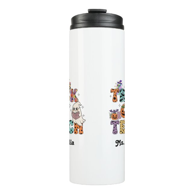 Custom Teacher Tumble, Custom Teacher Gift, Hallow Thermosbecher (Vorderseite)