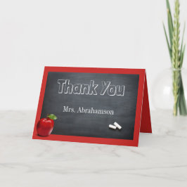 Custom Teacher Vielen Dank Dankeskarte