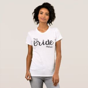 Custom Team Bride Wedding Party Shower T - Shirt