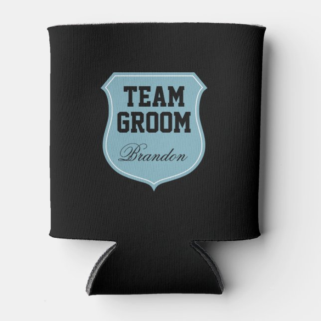 Custom Team Groom kann Kühler für Hochzeitsfeier Dosenkühler (Vorderseite)