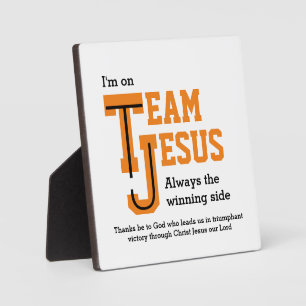 Custom TEAM JESUS Christlich Fotoplatte