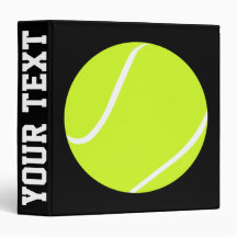 Custom Tennis Ball Coach Binder