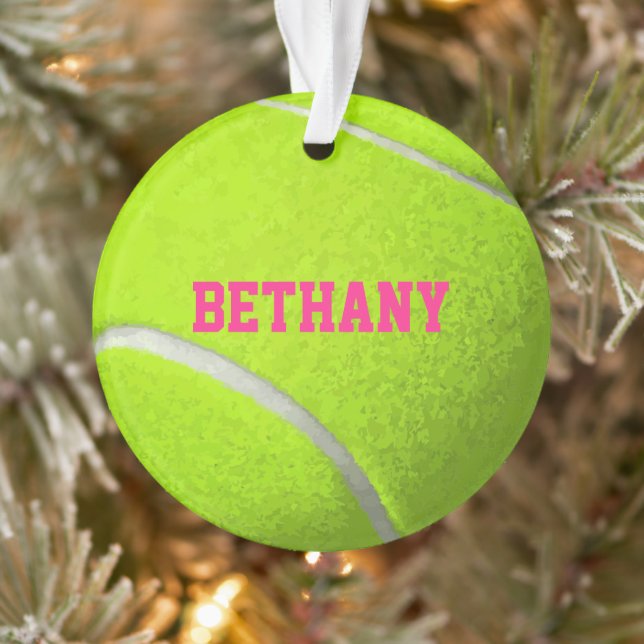 Custom Tennis Ball Ornament (Baum)