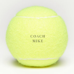 Custom Tennis Coach Name Tennis Balls Tennisbälle