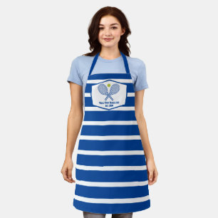 Custom Tennis Country Club Blaue Streifen Schürze
