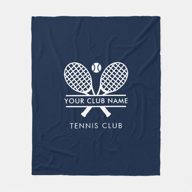 Custom Tennis Country Club Name Any Color Fleecedecke (Vorderseite)