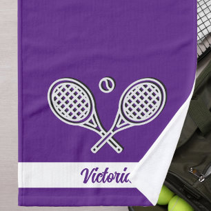 Custom Tennis Thema Mit Monogramm Name Tennis Ball Handtuch