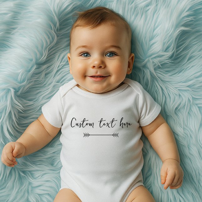 Custom text Baby Bodysuit Strampler (Von Creator hochgeladen)