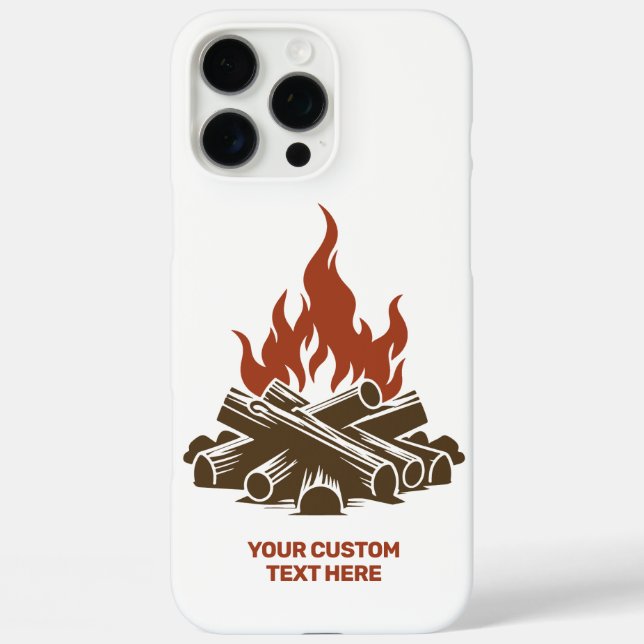 Custom Text Camping Case-Mate iPhone Hülle (Rückseite)