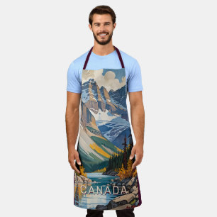 Custom Text Canada Travel Poster Schürze
