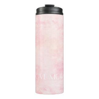 Custom Text Celestial Pink Nebula Thermal Tumbler Thermosbecher