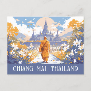 Custom Text Chiang Mai Thailand Postkarte